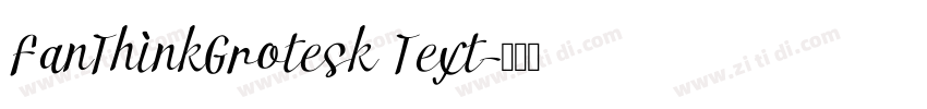 FanThinkGrotesk Text字体转换